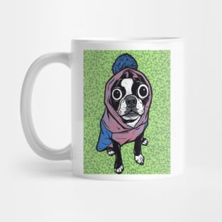 Boston Terrier Sweater Hoodie Mug